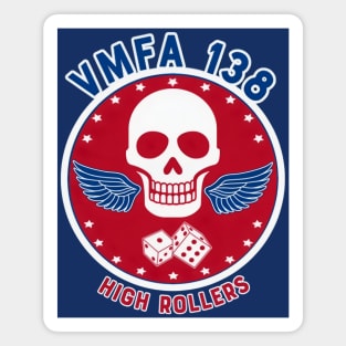 VMFA 138 High Rollers Magnet